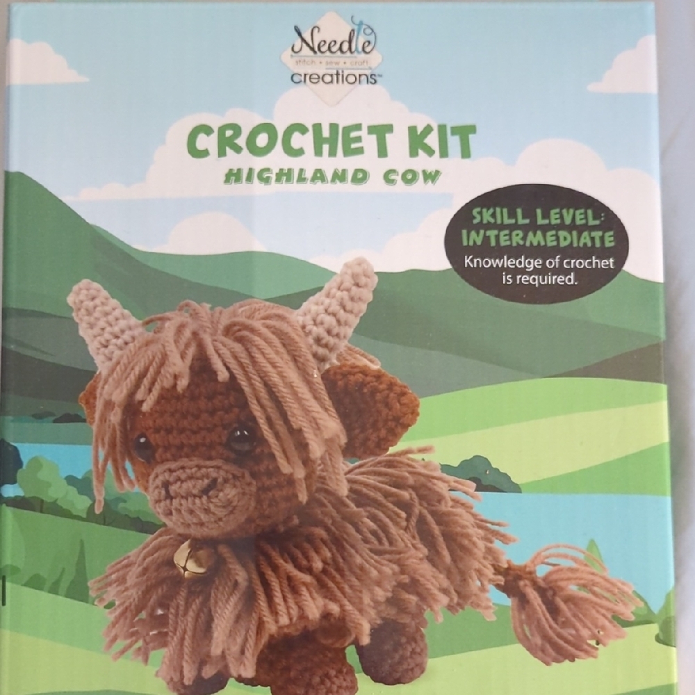 Highland Cow Crochet Kit - Brown